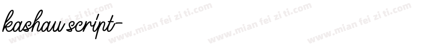 kashau script字体转换